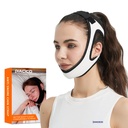 Chin Strap for Cpap Users - Adjustable Snore Stopping Device Face Mask Bandage Keeping Mouth Closed - Comfortable Anti Snoring Sleep Aid Solution (White)