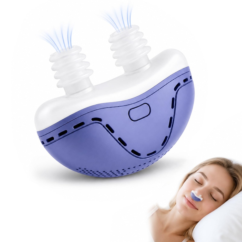 Anti Snoring Device with Dual Airflow, Rechargeable Nasal Aid for Sleep