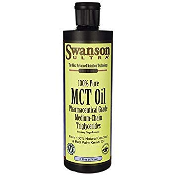 Swanson Ultra MCT Oil 100% Pure Pharmaceutical Grade, 16 fl oz | Pure MCT Oil Nourishes Brain and Body with Pharmaceutical-Grade Medium-Chain Fatty Acids for Quick Energy, Gluten Free
