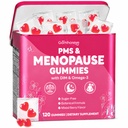 Menopause Supplements for Women - Menopause Support Gummies, Perimenopause, | Hormone Balance & PMS Relief with DIM, Black Cohosh | Supports Hot Flashes, Night Sweats & Mood Balance | Sugar-Free, 120 Ct
