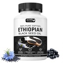 Purely Nutrient Ethiopian Black Seed Oil, 2026 New Ethiopian Black Seed Oil - 60 Capsules, Purely Ethiopian BlackSeed Oil, Non-GMO, Gluten-Free (1 Bottle)