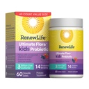 Renew Life Ultimate Flora Kids Probiotic Chewables | 60 Chewable Tablets | 14 Strains | Supports Immune Health | Berry Flavor | Soy, Dairy & Gluten Free