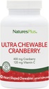 NaturesPlus Ultra Chewable Cranberry - 90 Love Berries Tablets - Promuove la salute del tratto urinario - Non OGM, Gluten Free - 45 Serve