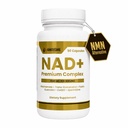 NAD+ Premium Complex 1600mg | Niacinamide Fisetin Quercetin Trans-Resveratrol CoQ10 Spermidine | Longevity Supplement Cellular Energy Healthy Aging Support | Vegan Non-GMO Gluten Free | 90 Capsules