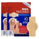 Nail Patches for Toenails, 42PCS Hydrogel Nail Care Patches, Overnight Nail Support & Protection, Easy to Apply for Toenail & Fingernail