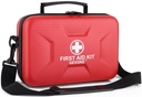 Gevoke 410 Piece Waterproof Hard Shell First Aid Kit, Red | For Home, Car, Travel, Camping, Truck, Hiking, Sports, Office, Vehicle & Outdoor, Emergency Medical Kits