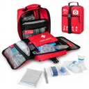 556 Piece Premium Large First Aid Kit, Survival Medical Bag with Labelled Compartments, Workplace Essential for Home & Sports, Molle Tactical Rip-Away Design, First Responders' Choice for Trauma