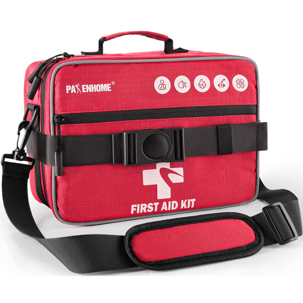 528 PCS Advanced First Aid Kit – Large 6-in-1 Modular Waterproof Well-Organized Emergency Kit for Home, Car, Travel, Camping, Boat & Outdoor