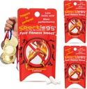 SPORTLEGS Fast Fitness Boost Pre Antrenament pentru bărbaţi şi femei, Acid lactic Supliment, Sports Endurance Fuel Suplimente de anduranţă pentru Runners - 5-Cap Packet, Pachet de proces de 3