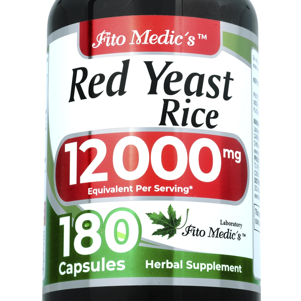 FITO MEDIC'S Lab | red Yeast Rice |180 Capsules | red Yeast Rice Supplement