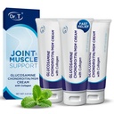 Dr. T Glucosamine Chondroitin Cream w/MSM & Collagen, 4.23 oz/ 120g 3 Pack | Glucosamine, Chondroitin, MSM, Collagen, Supports Joint Mobility, Flexibility, Muscle Comfort, Cooling Sensation, Cream