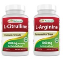 Best Naturals L-Citrulline 2000mg & L-Arginine 1000 mg