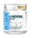 Cheers Relief | Next Morning Aid | 12 Doses | Feel Better After Drinking | Next Morning Aid, Feel Better After Drinking, Ginger, White Willow Bark L-Theanine, Caffeine, 12 Doses
