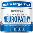 Neuropathy Nerve Cream – Maximum Strength for Feet, Hands, Legs, Toes – Advanced Cooling Non-Greasy Fast Absorbing Formula - Natural Ingredients Frankincense, Arnica, Aloe Vera, Turmeric, MSM
