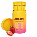 Cutting Drink Mix – 5-HTP, Yerba Mate Sugar-Free, Vegan Non-GMO – 30 Sticks | Cutting Drink Mix - Berberine, Chromium, Satiety & FOS & Sugar-Free, Vegan, Non-GMO | Strawberry Açaí Flavor