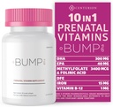 Centurion Labs Premium Prenatal ויטמינים (10 Powerful Ingredients) עם DHA, EPA, Folate ווויטמין B12, כל תוספת הריון טבעי לפיתוח עוברי ותמיכה בהריון, 30 Softgels