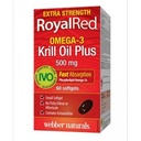 Webber Naturals RoyalRed® Krill Oil Plus, Extra Strength, 500 mg, 60 Softgels