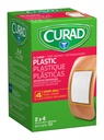 CURAD Plastic Adhesive Bandage, 2 x 4 Inch, Box of 50 Bandages