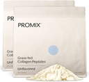 Promix Hidrolized Colagen Peptides - tip 1 Iarbă Colagen Fed, 4,7g glicină, peptide bioactive de tip 3 - Nearomate - 2,5 lire sterline (Pachet de 2)