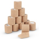Ever Ready First Aid Self Adherent Cohesive Bandages 3" x 5 Yards - 12 Count, Tan
