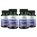 Swanson Apigenin Bioflavonoid Supplement for Adults Seeking Natural Sleep, Relaxation, and Stress Relief Support - 50 mg (90 Vegan Capsules, 4 Pack)