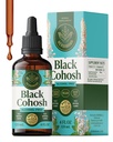 HERBAMAMA Black Cohosh for Menopause Hot Flashes - Hormone Support | Black Cohosh Supplements Women • Non-GMO • Alcohol & Sugar-Free • Vegan • Liquid Formula • 168-Day Supply • 4 fl oz