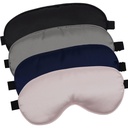 LERSVICVIL 4 Pack Eye Mask for Sleeping Silky Soft Satin Blindfold Adjustable Strap Night Eye Cover for Women Men