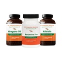 Herbal Bundle by Dr. Rajsree, Oregano Oil, 60 Softgels, Allicidin, 60 Softgels, and Berberine Pro, 90 Capsules