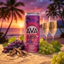 AVA Kava | Alcohol-Free Relaxation Drink | Prosecco | Fast Acting Nano Kava • Zero Sugar Alcohols • Vegan • Plant Based • No Preservatives • Natural Flavors • Non GMO • Gluten Free | 12oz Cans (6-Pack)