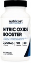 Nutricost Nitric Oxide Booster (2250mg) 90 Capsules, Gluten-Free, GMO-Free | 750mg Per Casule, 30 Servings
