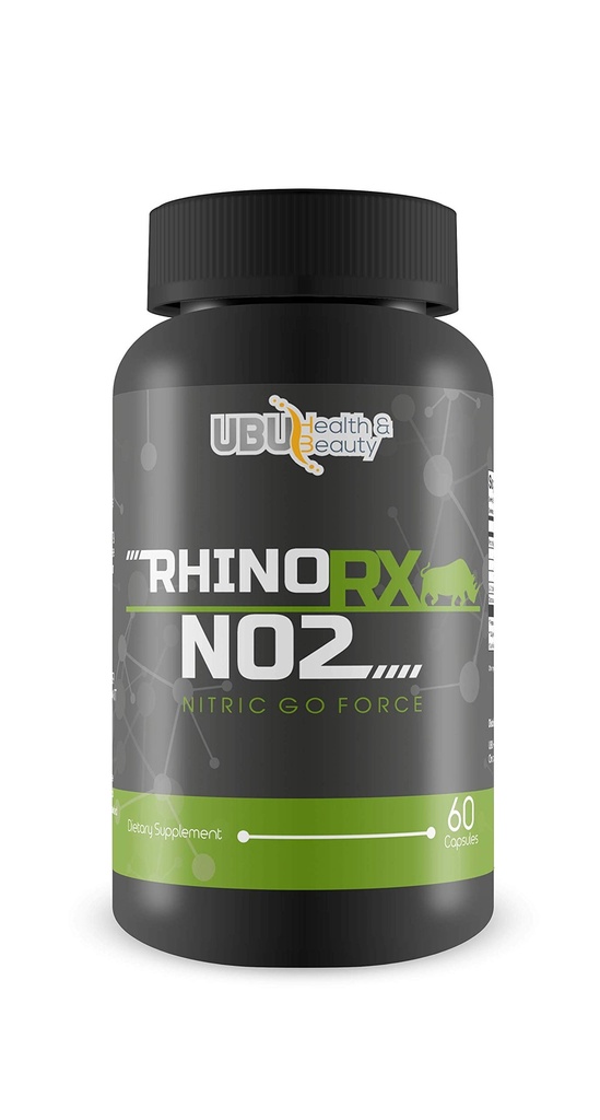 Rhino Rx - Nitric - Go Force - Muscle Building Power - Boost Circulation to Enhance Blood Flow to All Vital Areas. Blood Flow Expansion Helps All Muscle Tissue to Pump, Grow, and Perform its Best