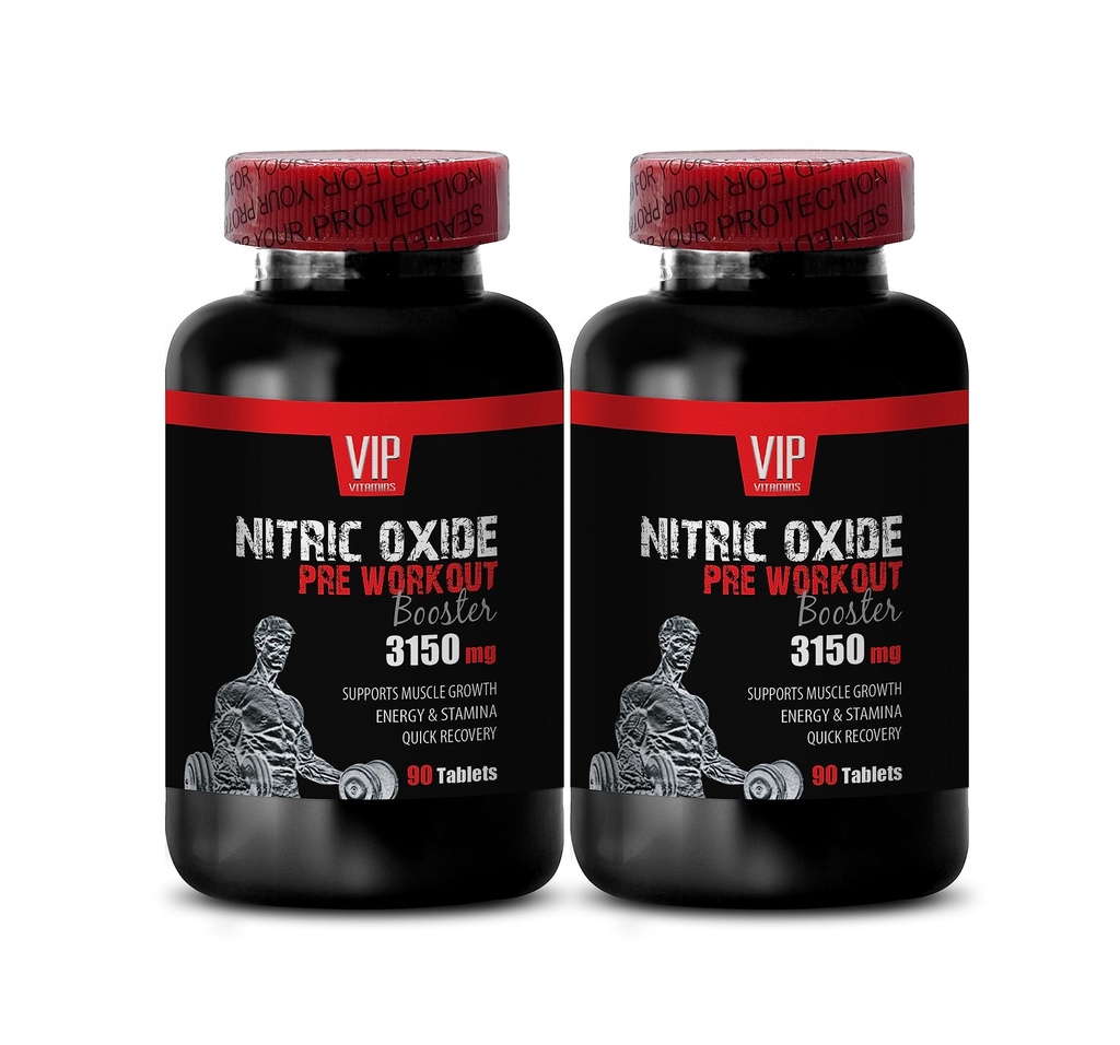 AAKG Nitric Oxide Circulation - Nitric Oxide Unique Complex - OKG Muscle Strength, GKG Nitric Oxide Endurance, AKIC Workout Booster, Nitric Oxide pre Workout, Nitric Oxide 2 Bottles 180 Tablets