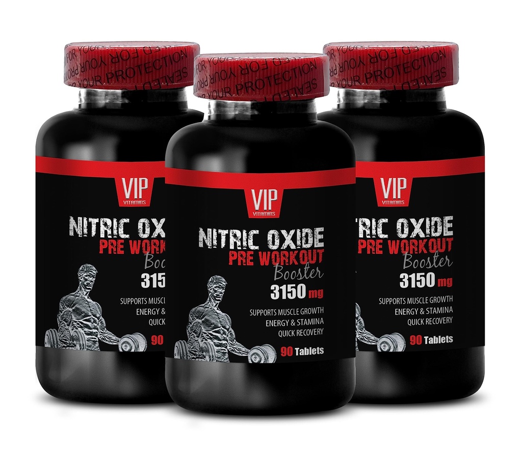 GKG Nitric Oxide Oxygen Flow - NITRIC OXIDE UNIQUE COMPLEX - AKIC Nitric Oxide Pre Workout Fuel, Nitric Oxide Pump Enhancement, AAKG Nitric Oxide for Weightlifting, Oxide 3 Bottles 270 Tablets