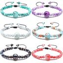 Sureio 6 Pcs Motion Sickness Bracelets Cruise Essentials Adjustable Anti Nausea Wristband for Adults Car Sea Air Sickness Relief