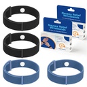 2 Pairs Motion Sickness Bracelets Nausea Bands for Adults and Kids | Acupressure Wrist Bands for Nausea Relief, Anti Nausea Wristband for Cruise, Morning, Car, Sea, Air Sickness