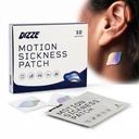 Dizze Motion Sickness Patches for Cruise & Travel (10 Count) | Non Drowsy Nausea Patch with Ginger - Sea Sickness Relief for Boats, Cars, Flights, Gaming - For Kids & Adults