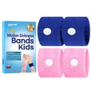 Motion Sickness Bands for Kids, Travel Sickness Relief Wristbands, Anti-Nausea Wristbands for Car Sickness(Pink and Blue)