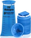 MP MOZZPAK Vomit Bags Disposable 24 Pack - 1000ml Emesis Bags, Leak-Proof Barf Bag, Travel Friendly Puke & Nausea Bag for Motion Sickness, Medical Grade Throw up Relief for Car, AirPlane, & Road Trip