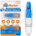 SafeHarbor Motion Sickness Relief Inhaler, 2-Pack | Natural, Non-Drowsy Nausea Stick for Travel (Car, Plane, Boat, Cruise) | Peppermint Essential Oil Nasal Aromatherapy Inhaler