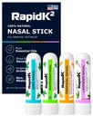 Rapid K2 Nasal Inhaler Stick 4 Pack – Nausea & Sinus Relief, Motion Sickness & Morning Sickness – Non-Medicated Menthol Aromatherapy Inhalers – Mint, Wintergreen, Lavender, Tropical Variety Pack