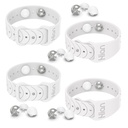 Hion Motion Sickness Bands Anti Nausea Acupressure Wristband Sea Sickness Wristbands Nausea Bands Natural Relief Motion & Morning Sickness -（2 Pairs White