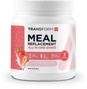 TransformHQ Meal Replacement Shake Powder 7 Servings (Strawberries & Cream) - Gluten Free, Non-GMO