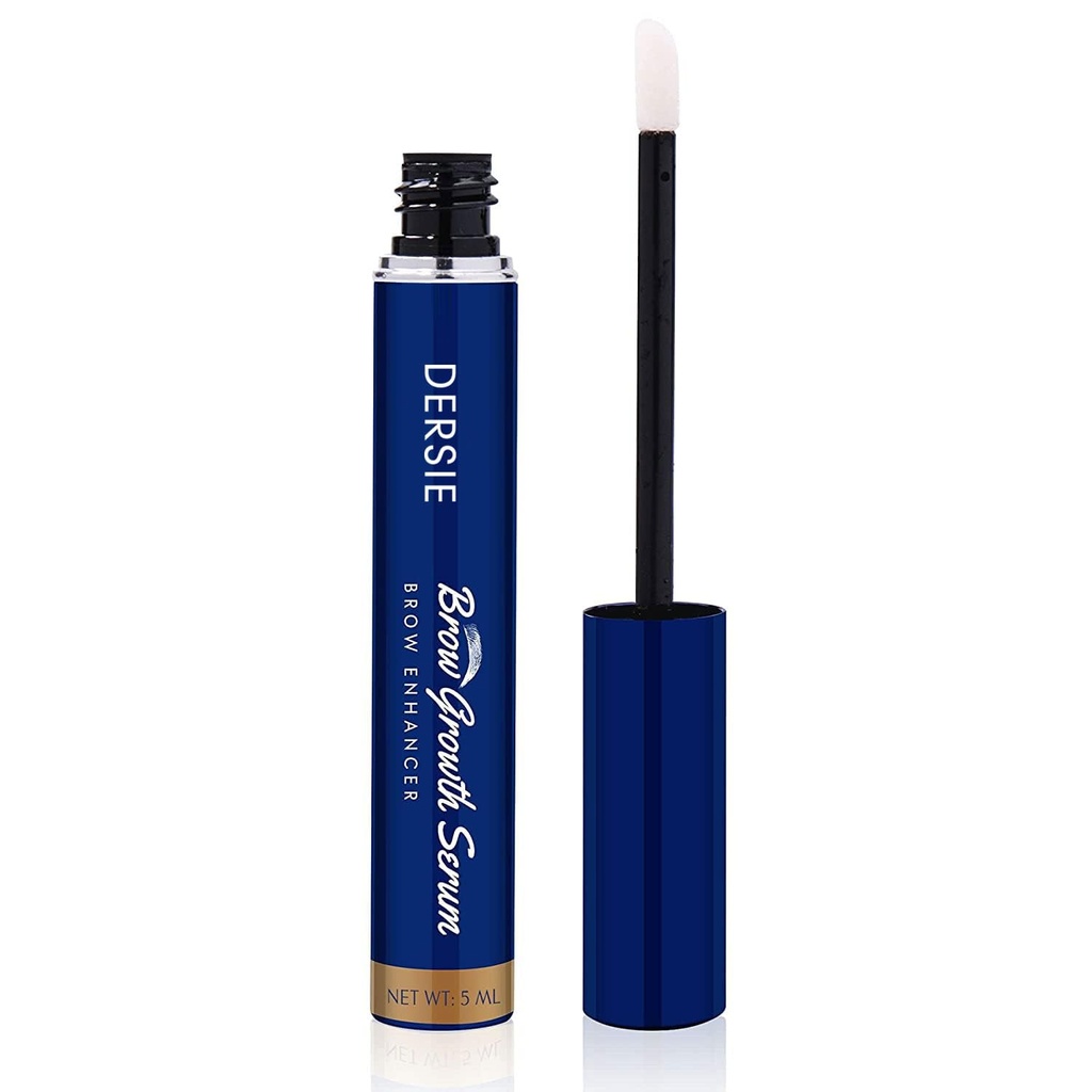 Dersie Eyebrow Growth Serum: Brow Enhancing Serum Infused with Peptide Complex, Biotin & Arginine for Fuller, Stronger, Thicker Brows – Nourishes and Strengthens Dry, Sparse, or Thinning Brows (5 mL)