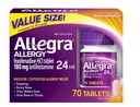 Allegra Adult 24 Hour Allergy Tablets, 180Mg, (70 Tablets) JaQle