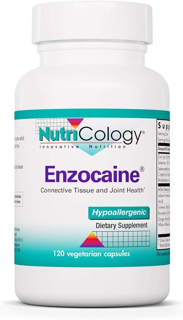 Nutricology Enzocaine, Vegicaps, 120- Count