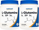 Nutricost L-Glutamine Powder 1 KG - Unflavored, Non-GMO, Gluten Free (Pack of 2)