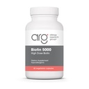 ARG Biotin 5000 - Delivers 5000 mcg Biotin - Vitamin B - Metabolism & Energy Production Support - Hair, Skin & Nail Supplement - Gluten-Free - 60 Servings - 60 Vegetarian Capsules