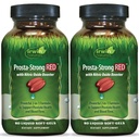 Irwin Naturals Prosta-Strong RED with Nitric Oxide Boosters, Saw Palmetto, Lycopene, Pumpkin Seed & More - Prostate Health Supplements for Men - 80 Liquid Soft-Gels (2 Pack)