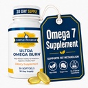 Ultra Omega Burn - Omega-7 Softgels for Women and Men - Palmitoleic Acid | Marine Lipid Softgels, Metabolic Health Support, Palmitoleic Blend, Simple Once-Daily Routine, Non-GMO