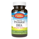 Carlson Vegetarian Prenatal DHA, 500 mg, DHA, Plant Based, 60 Softgels | Sustainably Sourced From Algae; Prenatal Support; Fetal Development